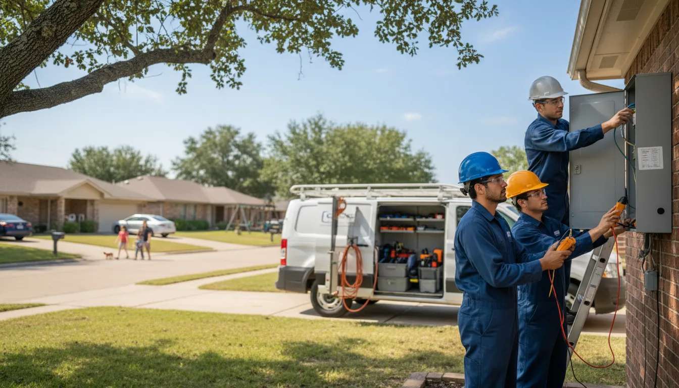 Certified electrician providing emergency electrical services in Doerun, GA